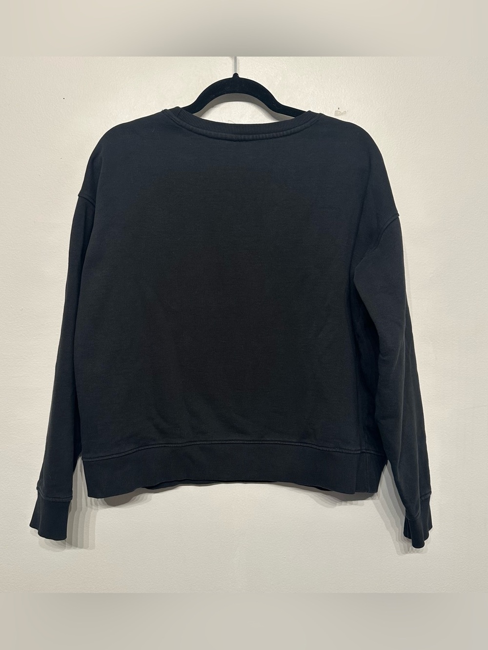 Pact Organic Cotton Crewneck Sweatshirt Black Large - Picture 3 of 6